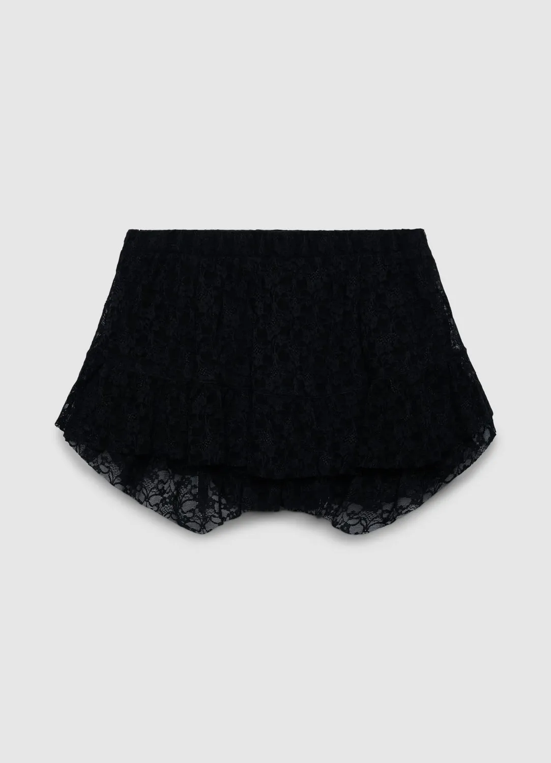 Calliope jupe-short dentelle volants fleurie femme