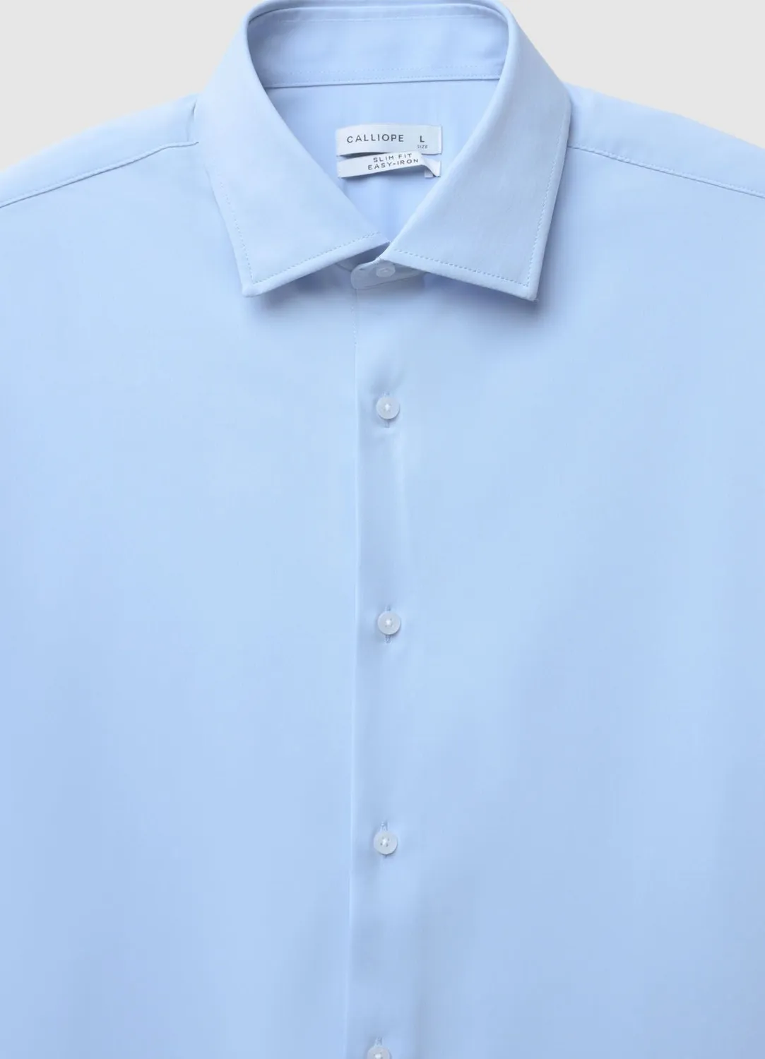 Calliope chemise unie homme manches longues