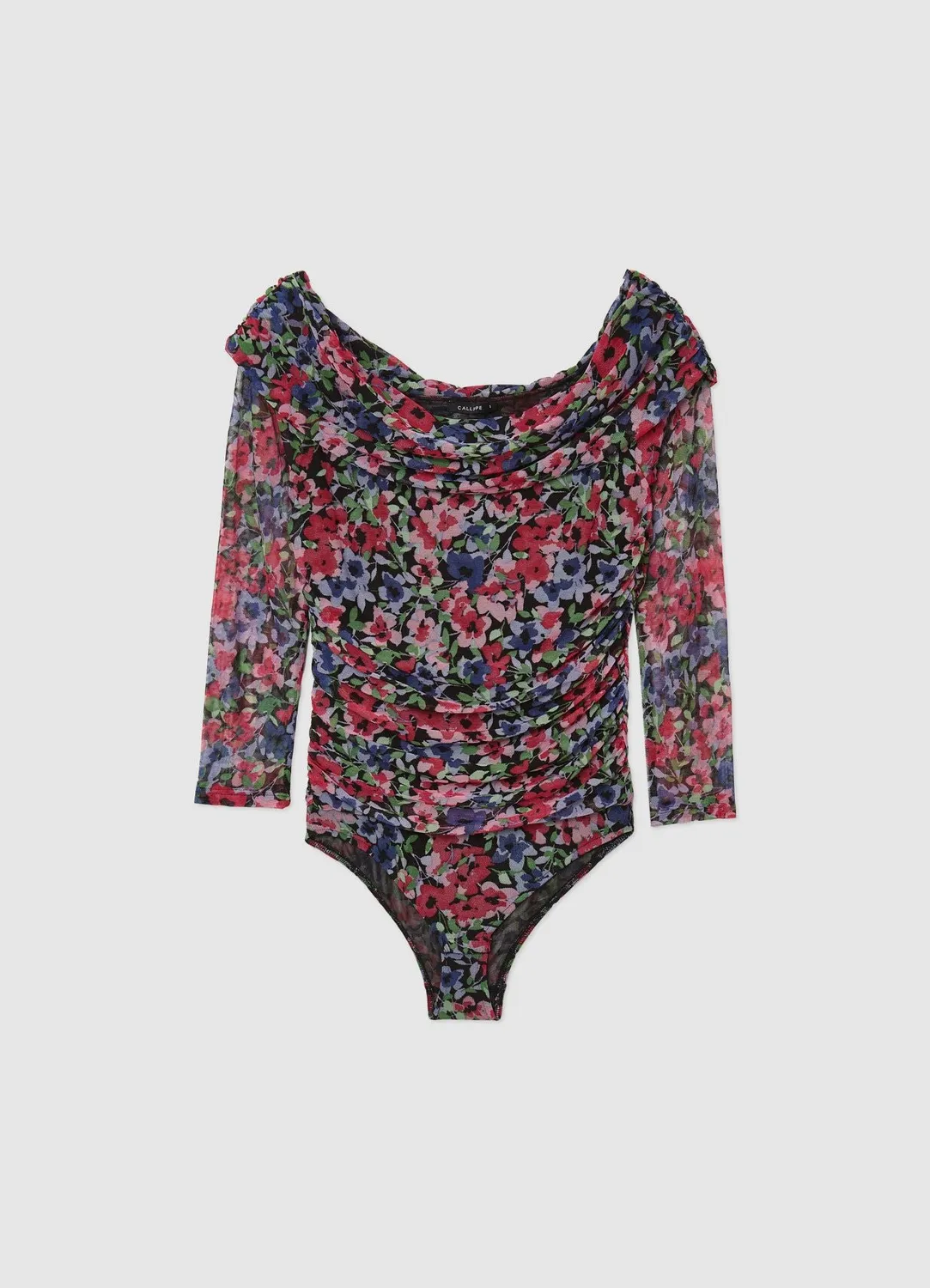 Calliope body tulle fleuri épaules dénudées femme