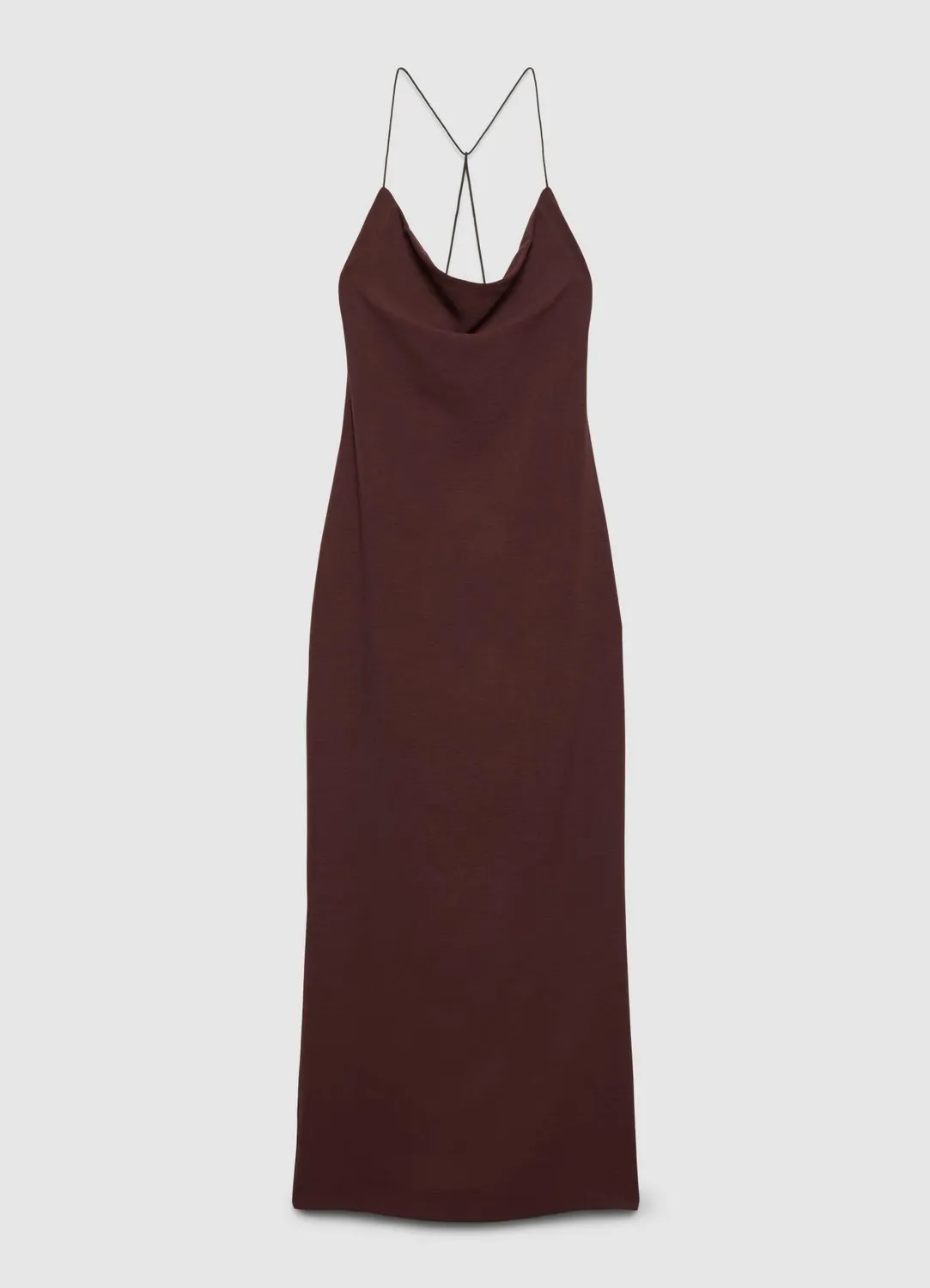 Calliope robe longue décolleté bretelles croisées fente