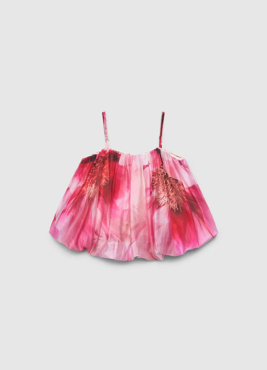 Calliope top ballon femme fleurs bretelles