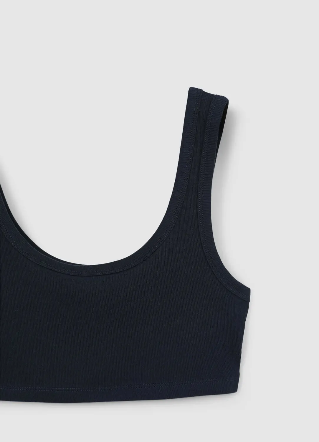 Calliope Top Bra Côtelé Brassière Coton Femme
