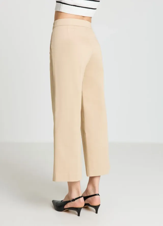 Calliope pantalon culotte tailleur femme uni