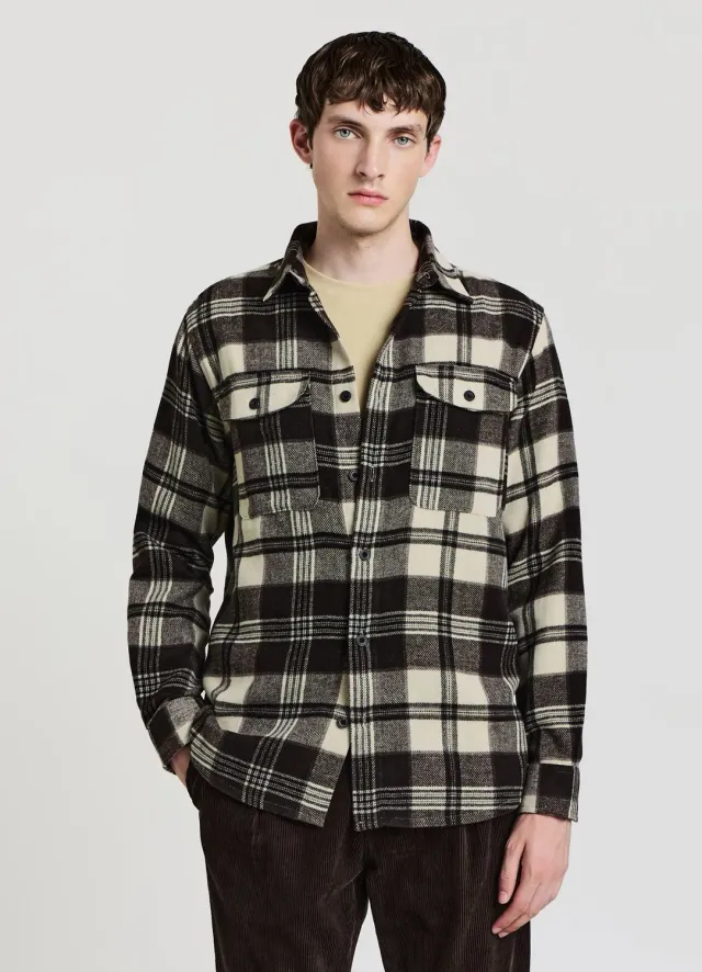 Calliope Chemise carreaux homme poches plaquées