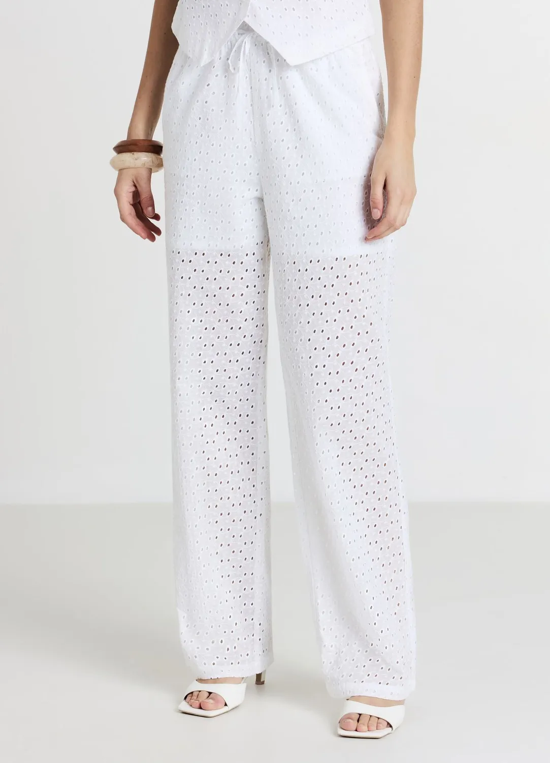 Calliope pantalon droit sangallo coton femme