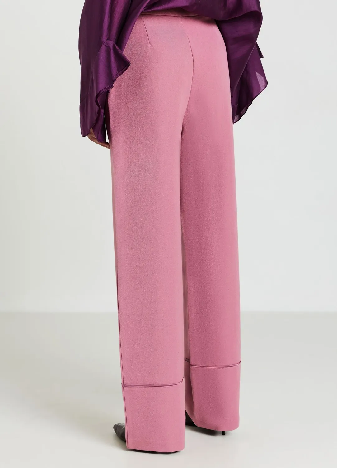 Calliope pantalon palazzo femme taille élastique