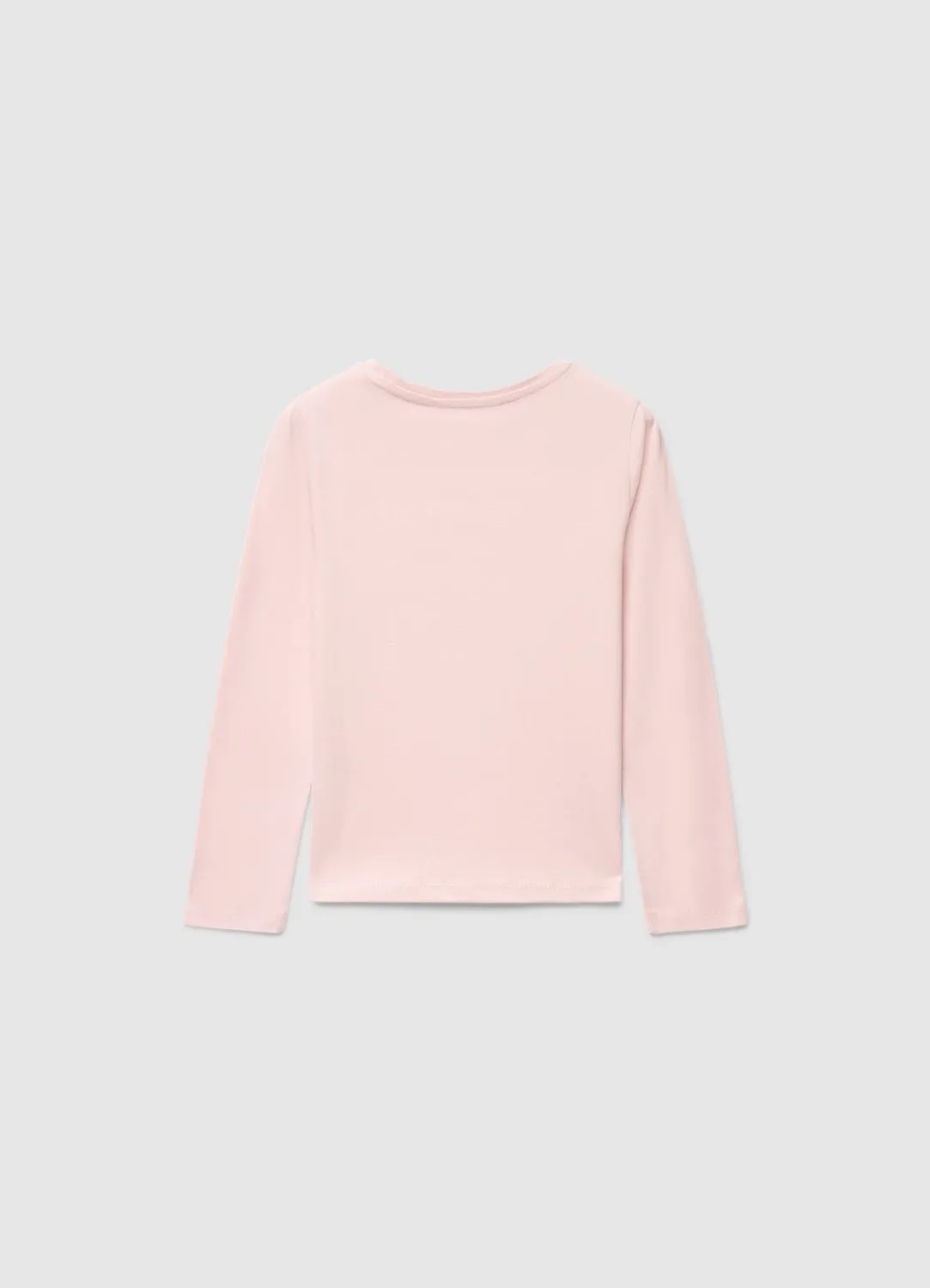 Calliope t-shirt nœud fille manches longues uni