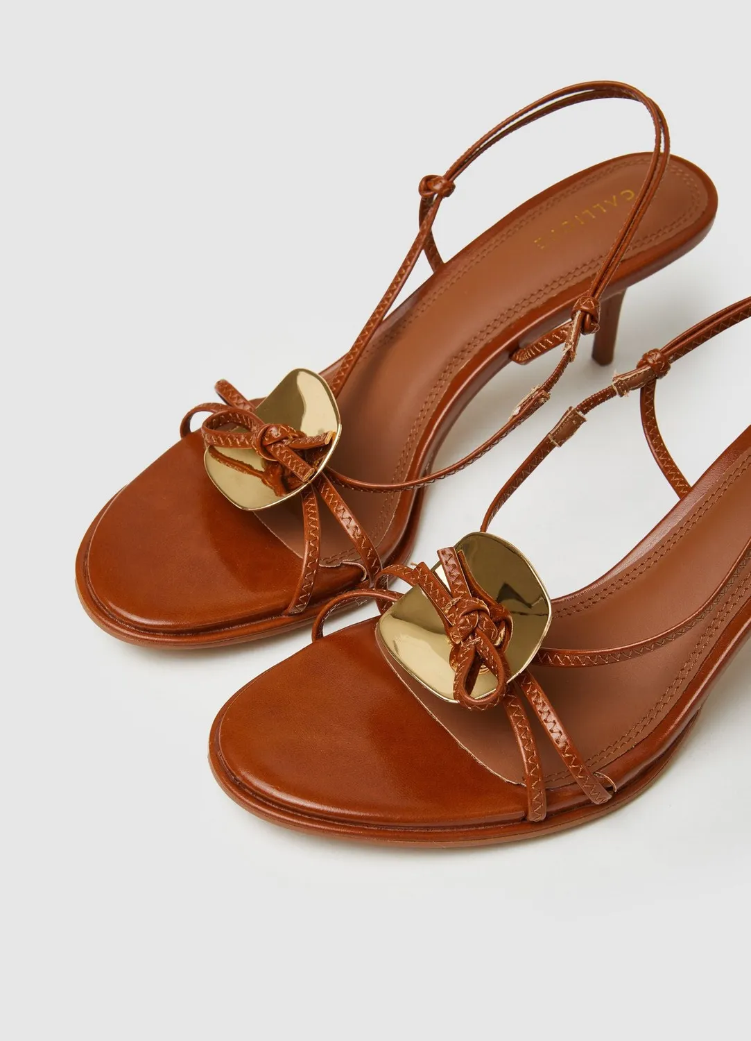 Calliope sandales application métallique femme talon 6 cm