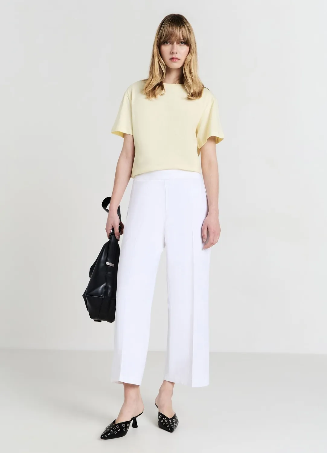 Calliope T-shirt col rond uni femme coton