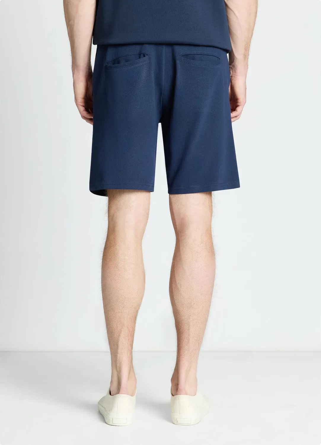 Calliope short sport uni cordon homme piqué