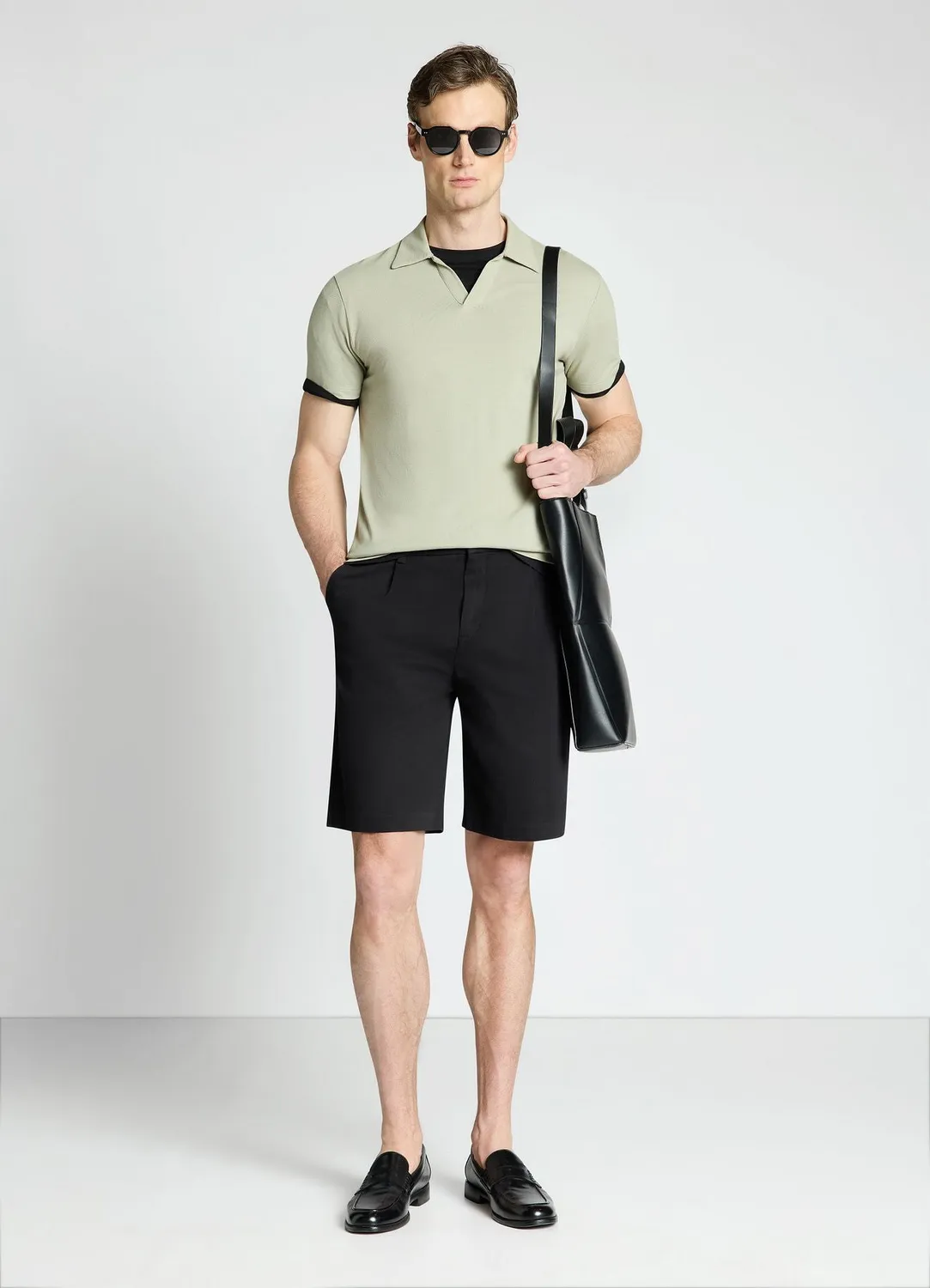 Calliope polo t-shirt homme uni manches courtes