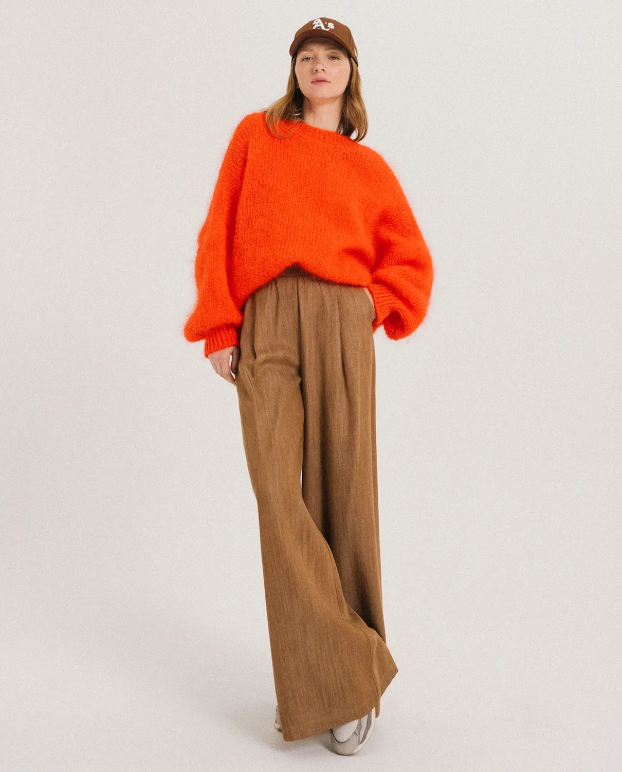 Tinsels Devrig pantalon ocre lyocell large