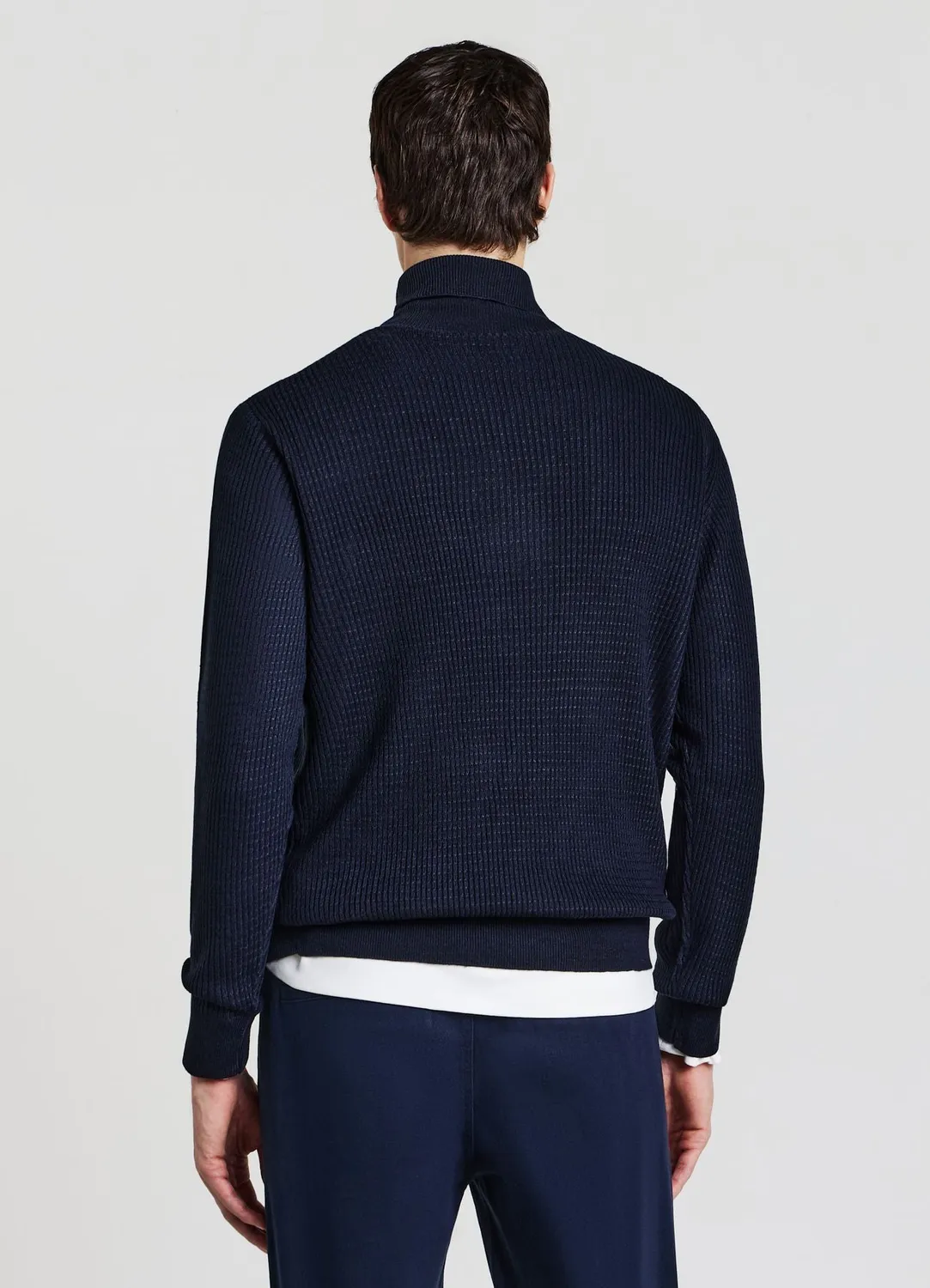 Calliope pull col roulé waffle homme taille L