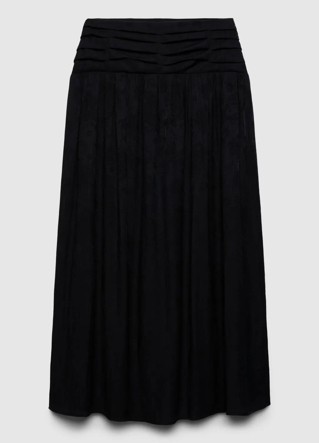 Calliope Jacquard jupe longue femme taille drapée
