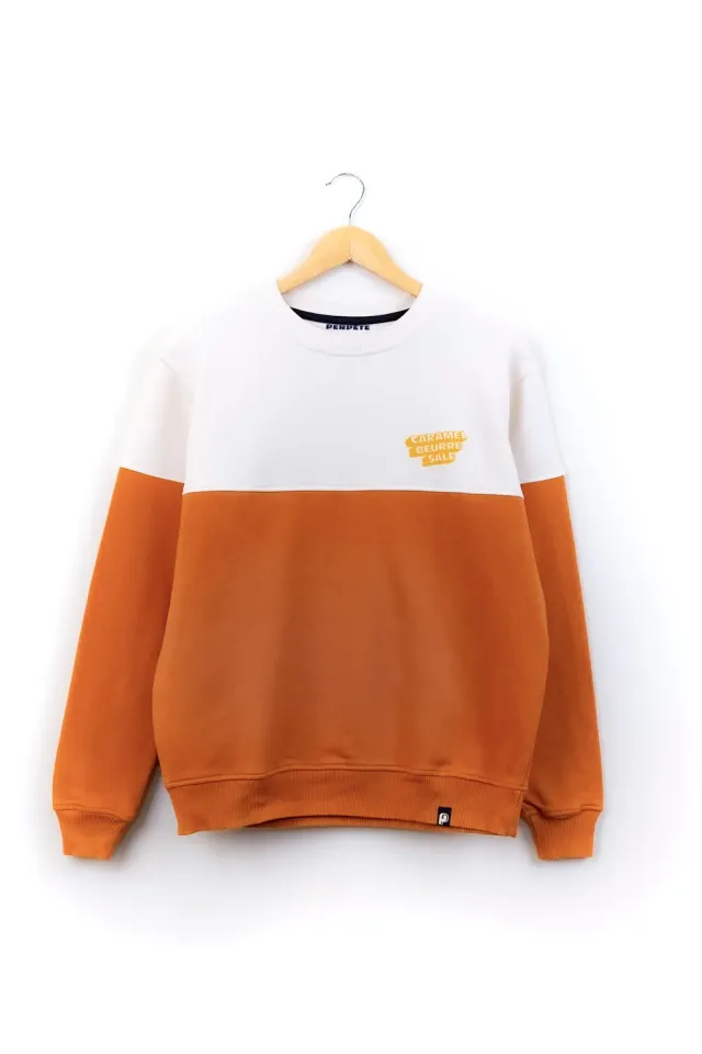 Perpète Bigoût caramel sweat XS neuf étiqueté
