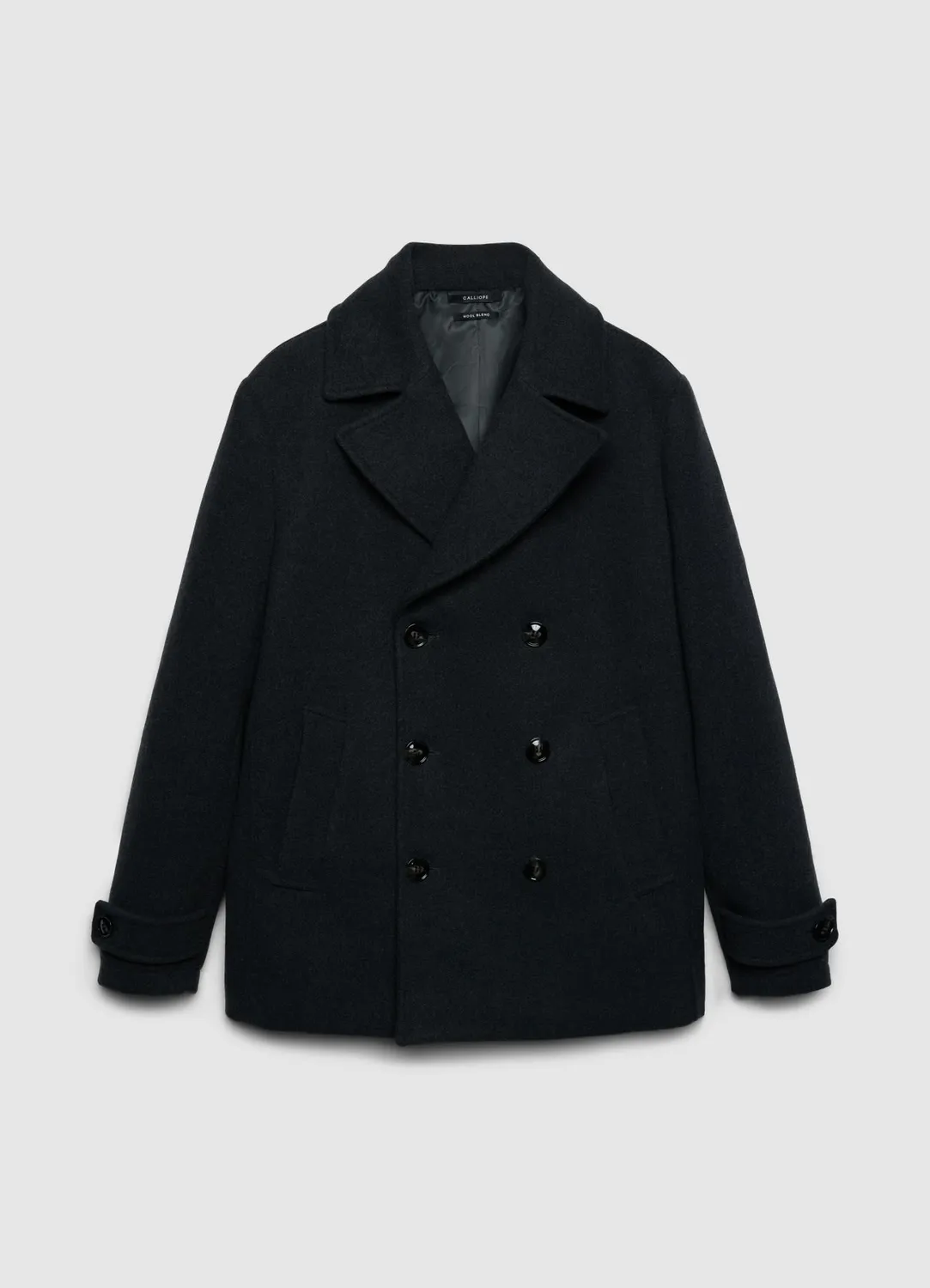 Calliope manteau croisé panno homme revers