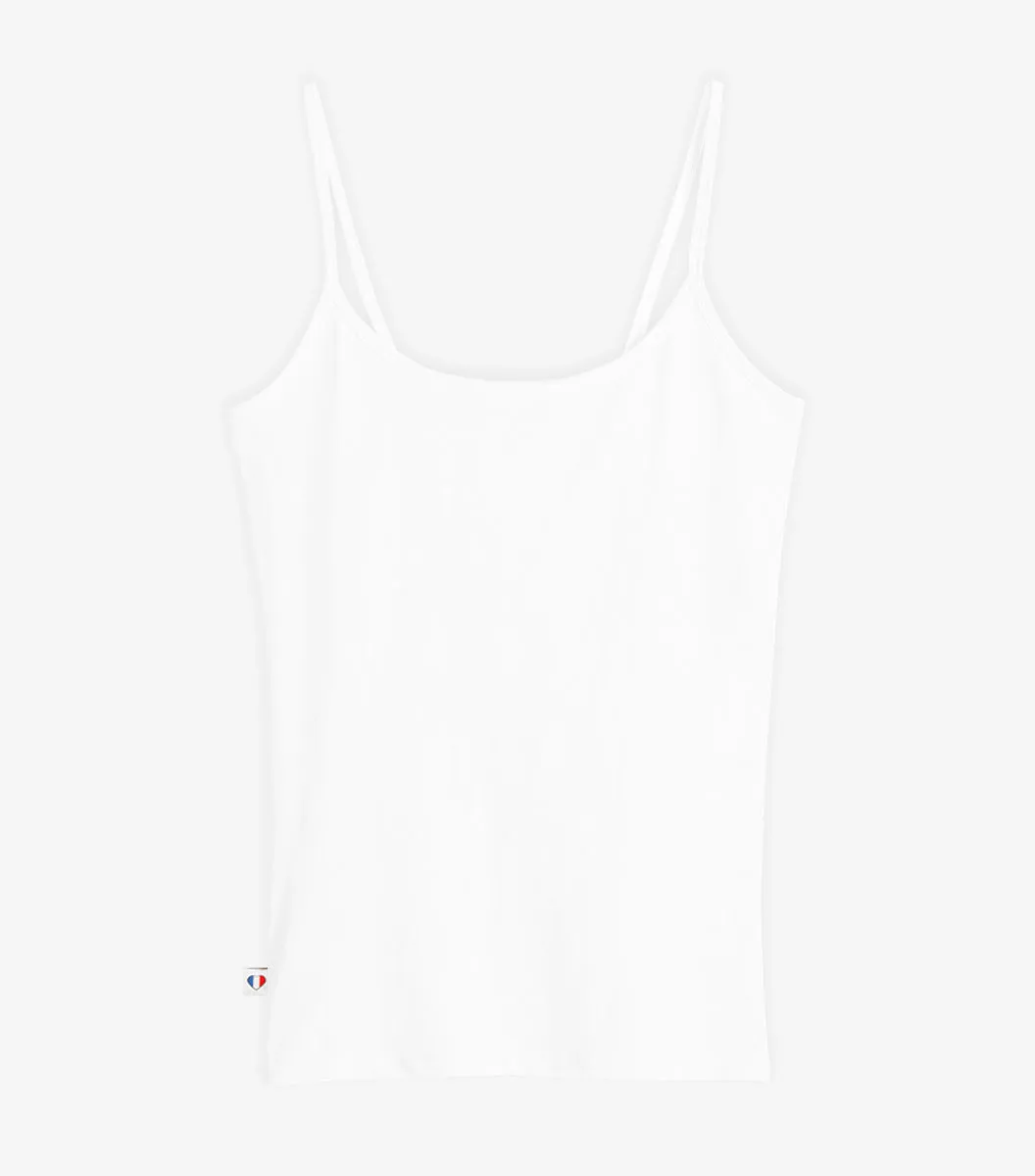 Cocorico Intemporel caraco femme blanc coton