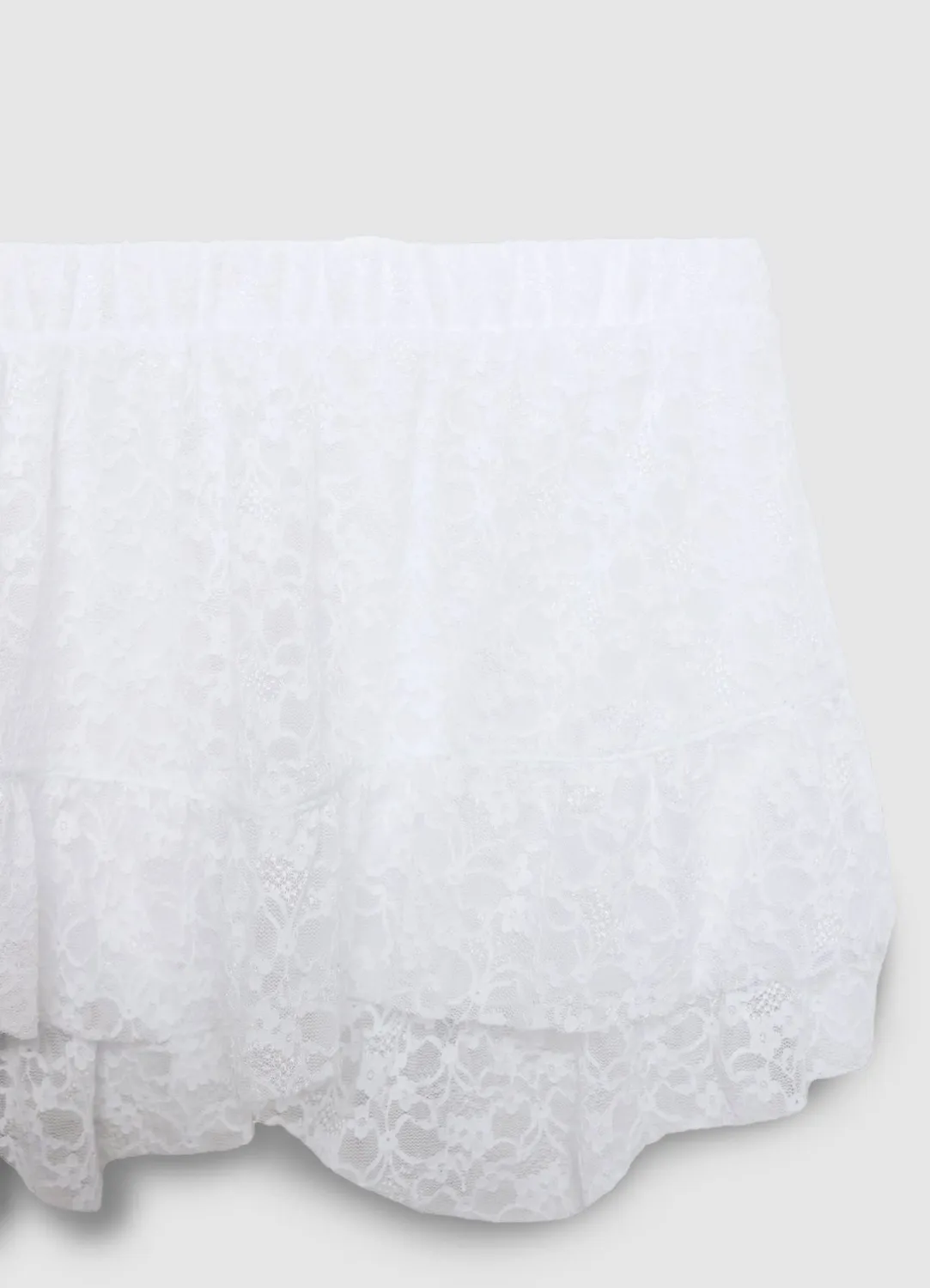 Calliope jupe-short dentelle femme volants fleuris