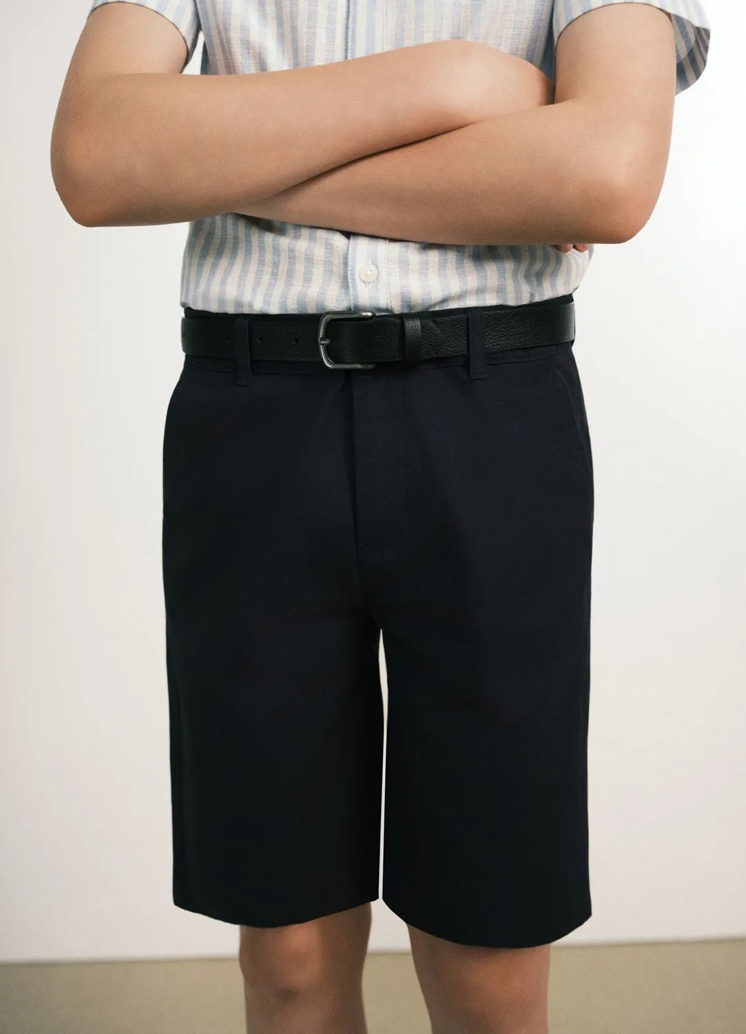 Calliope Short Chino Uni Garçon Coton