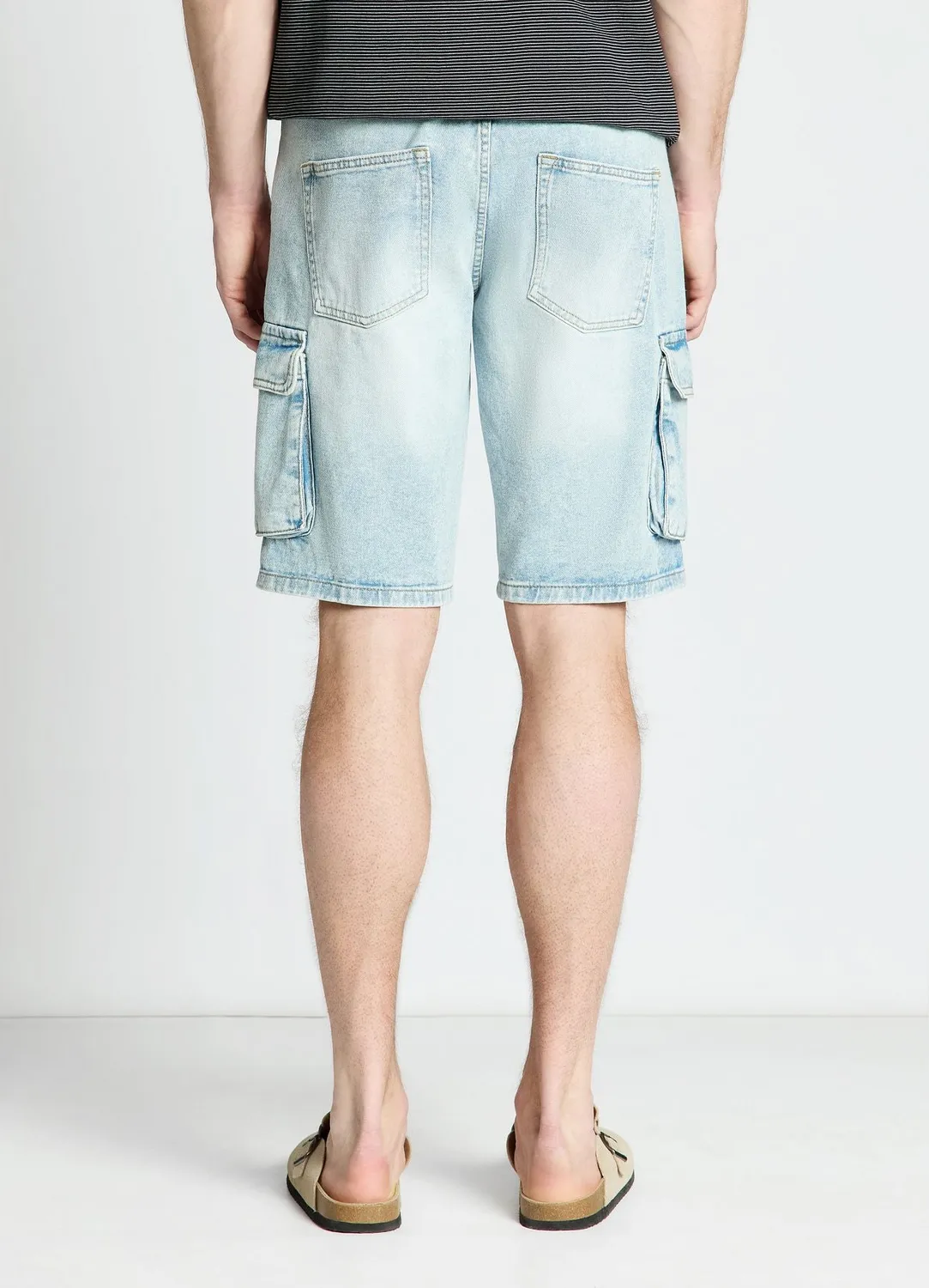 Calliope short cargo homme denim poches