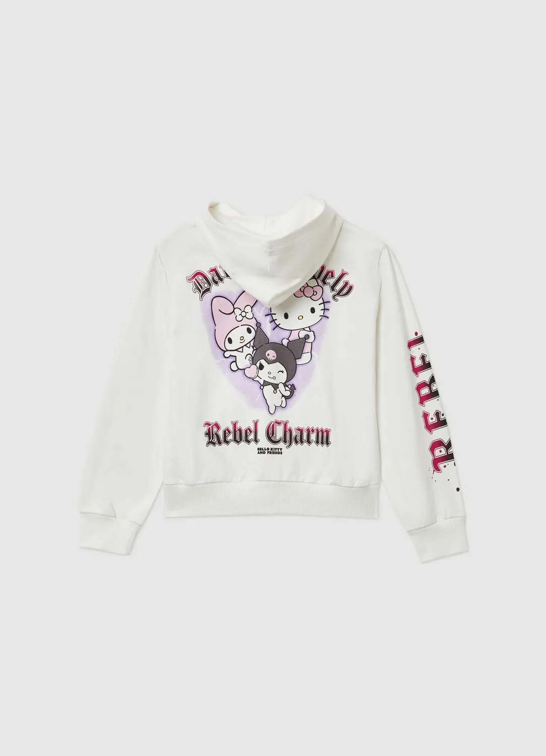 Calliope sweat Kuromi fille zippé capuche