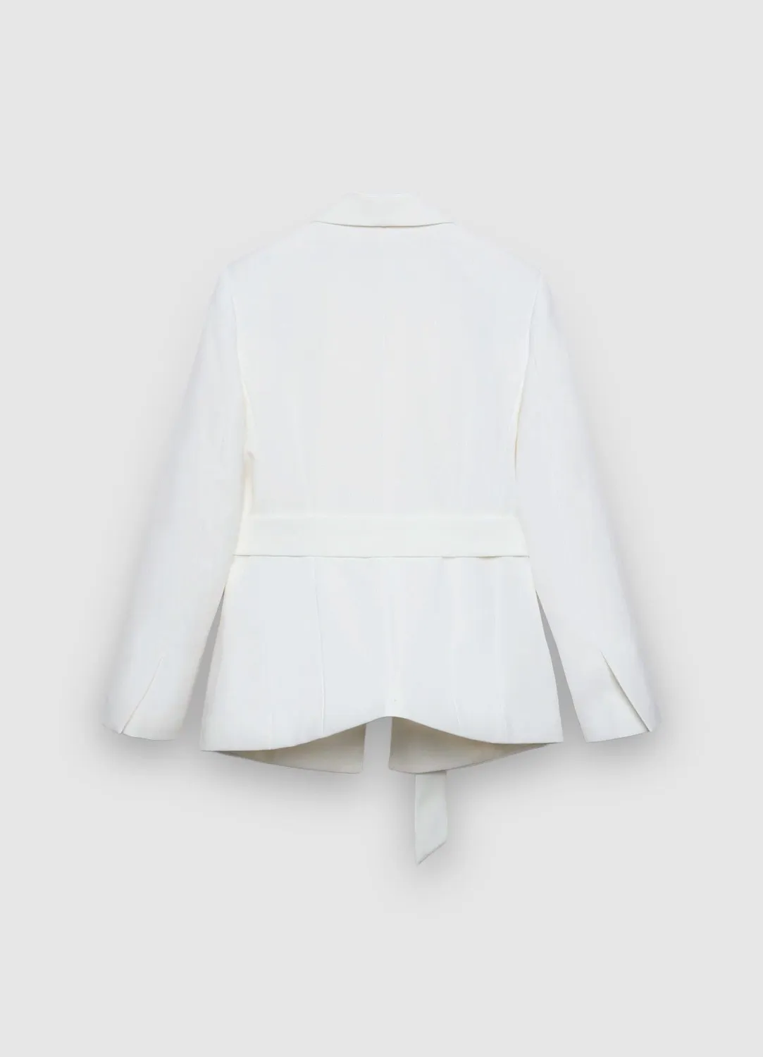 Calliope veste monopetto ceinturée femme col châle