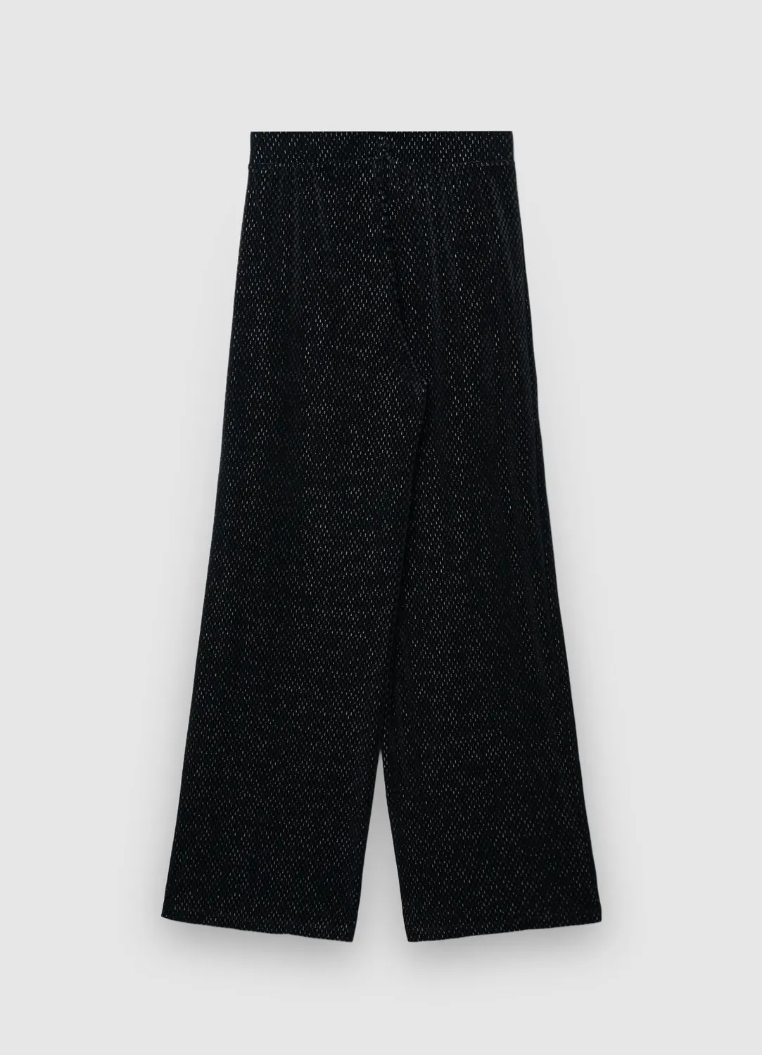 Calliope pantalon palazzo femme chenille brillant large