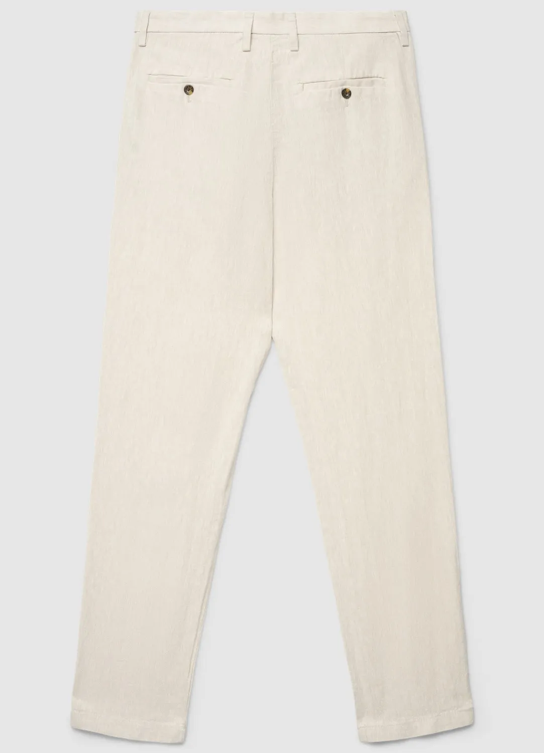 Calliope pantalon chino lin 48 homme droit uni regular