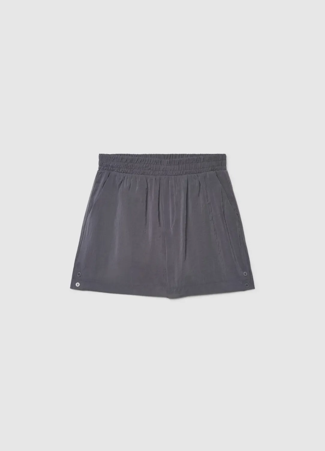 Calliope Élastiqué short femme taille haute uni