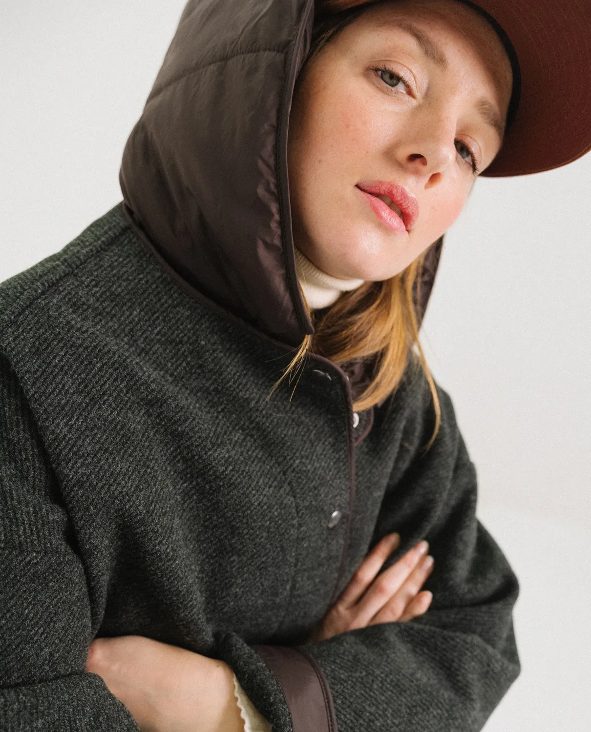 TINSELS FRIENDS blouson anthracite lainage technique