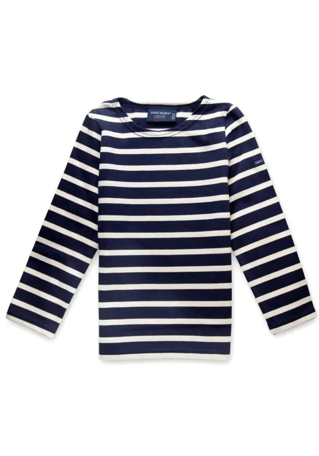 Saint James Minquiers marinière enfant marine écru