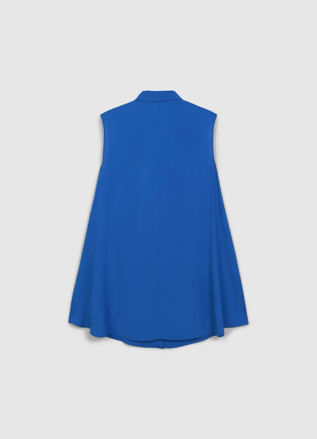 Calliope chemise longue sans manches femme coupe droite