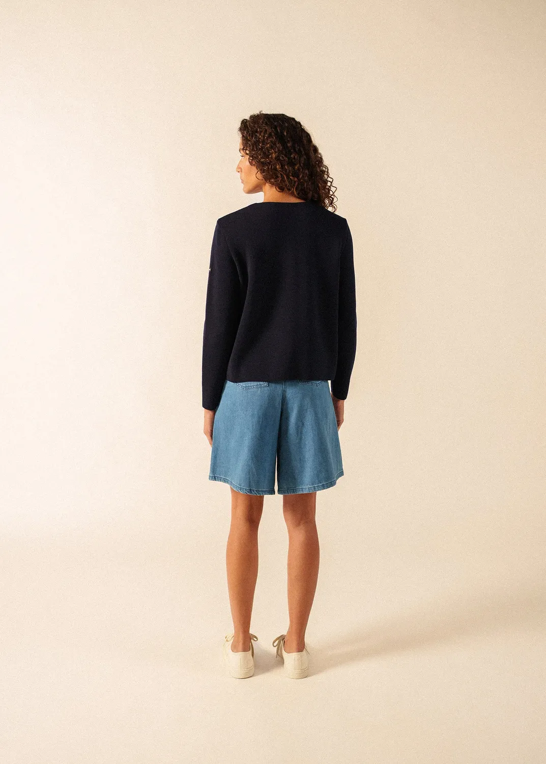 Saint James Montpellier veste femme laine navy