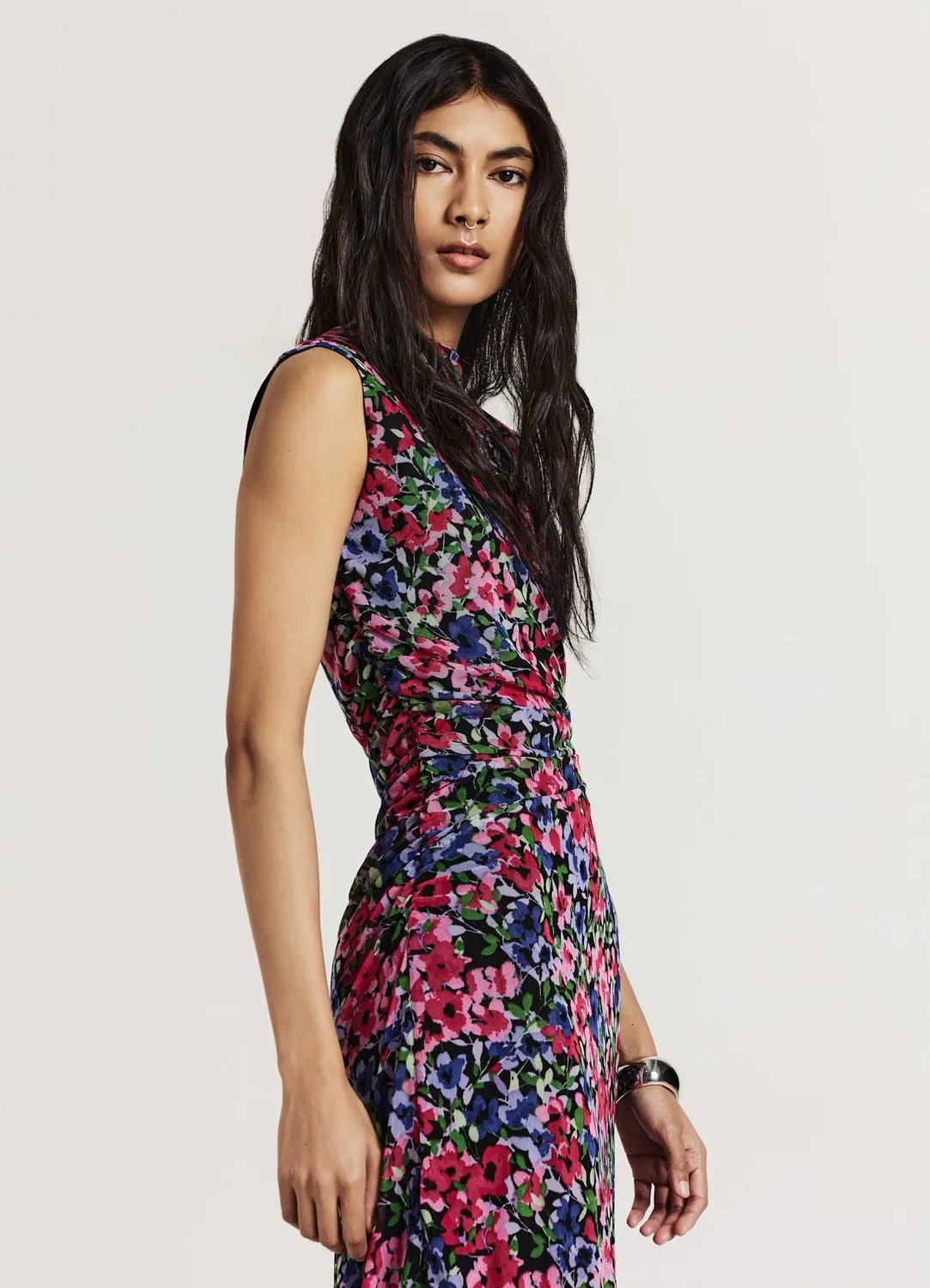Calliope Abito arriccio robe longue fleurie femme