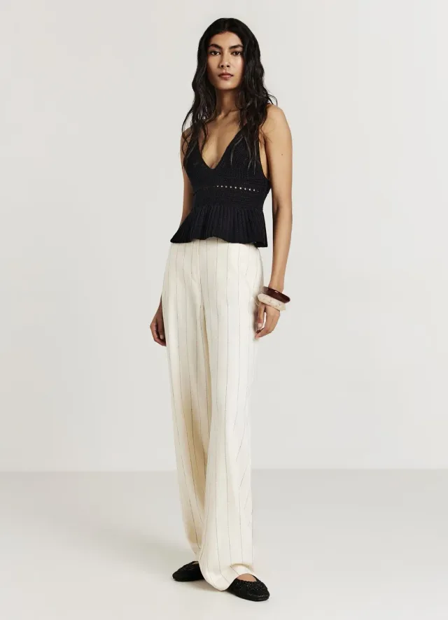 Calliope Pantalon Straight Femme Taille S à Rayures