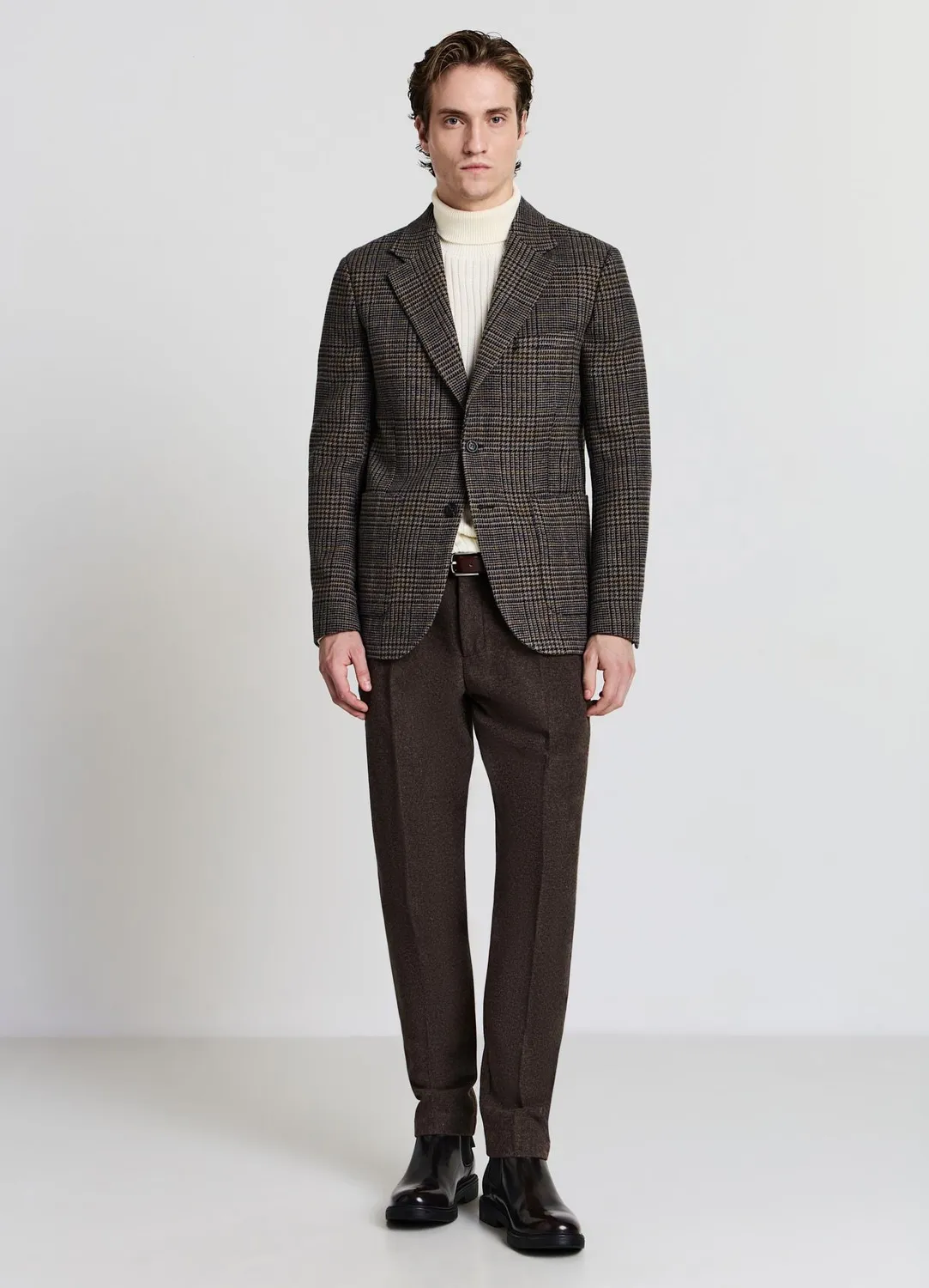 Calliope veste homme à carreaux 2 boutons