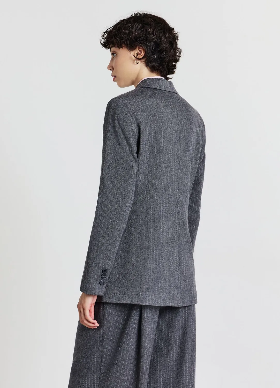 Calliope Veste double-boutonnage femme rayée