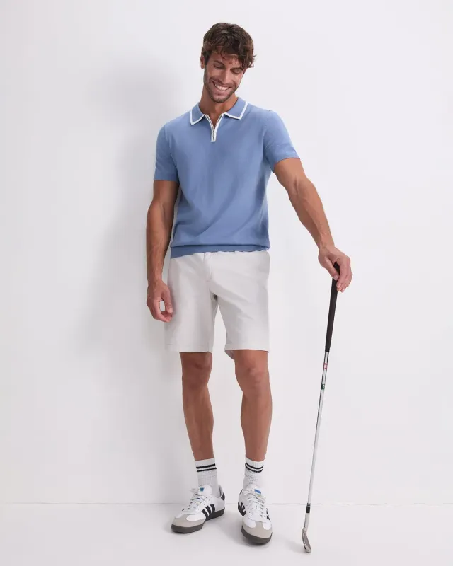 SportsCraft Brookes Quarter Zip polo maille homme coton
