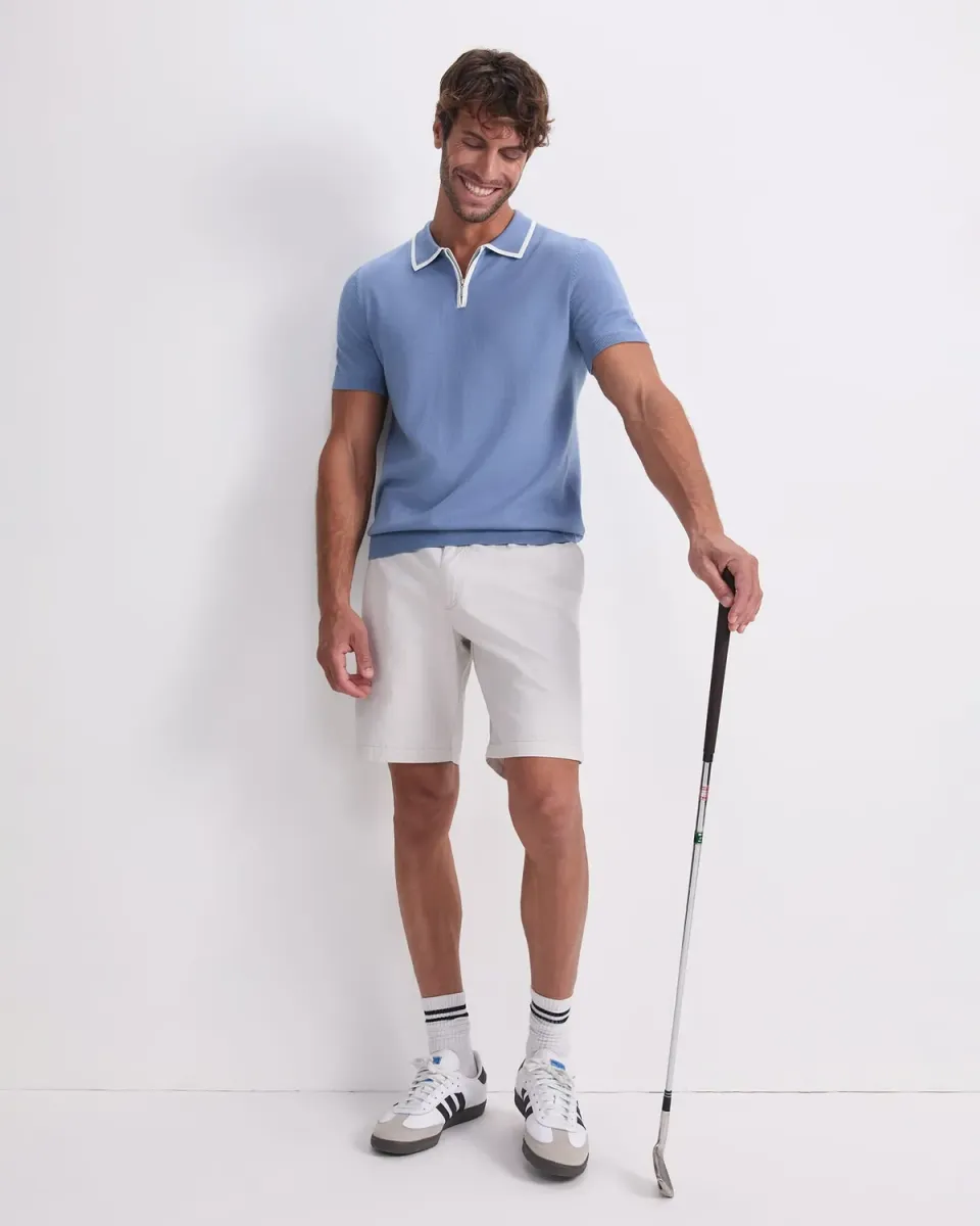 SportsCraft Brookes Quarter Zip polo maille homme coton