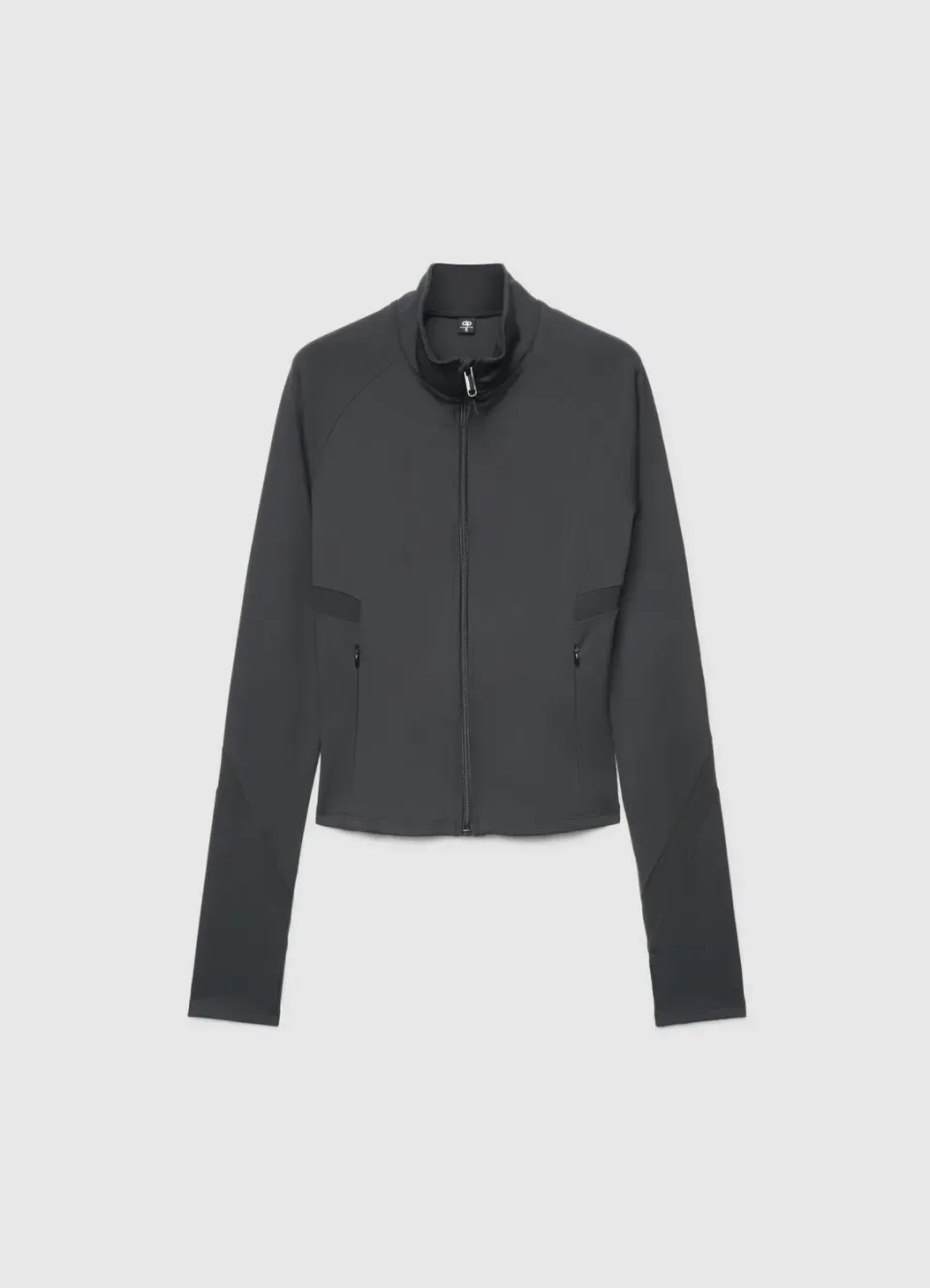 Calliope sweat femme zippé col montant uni