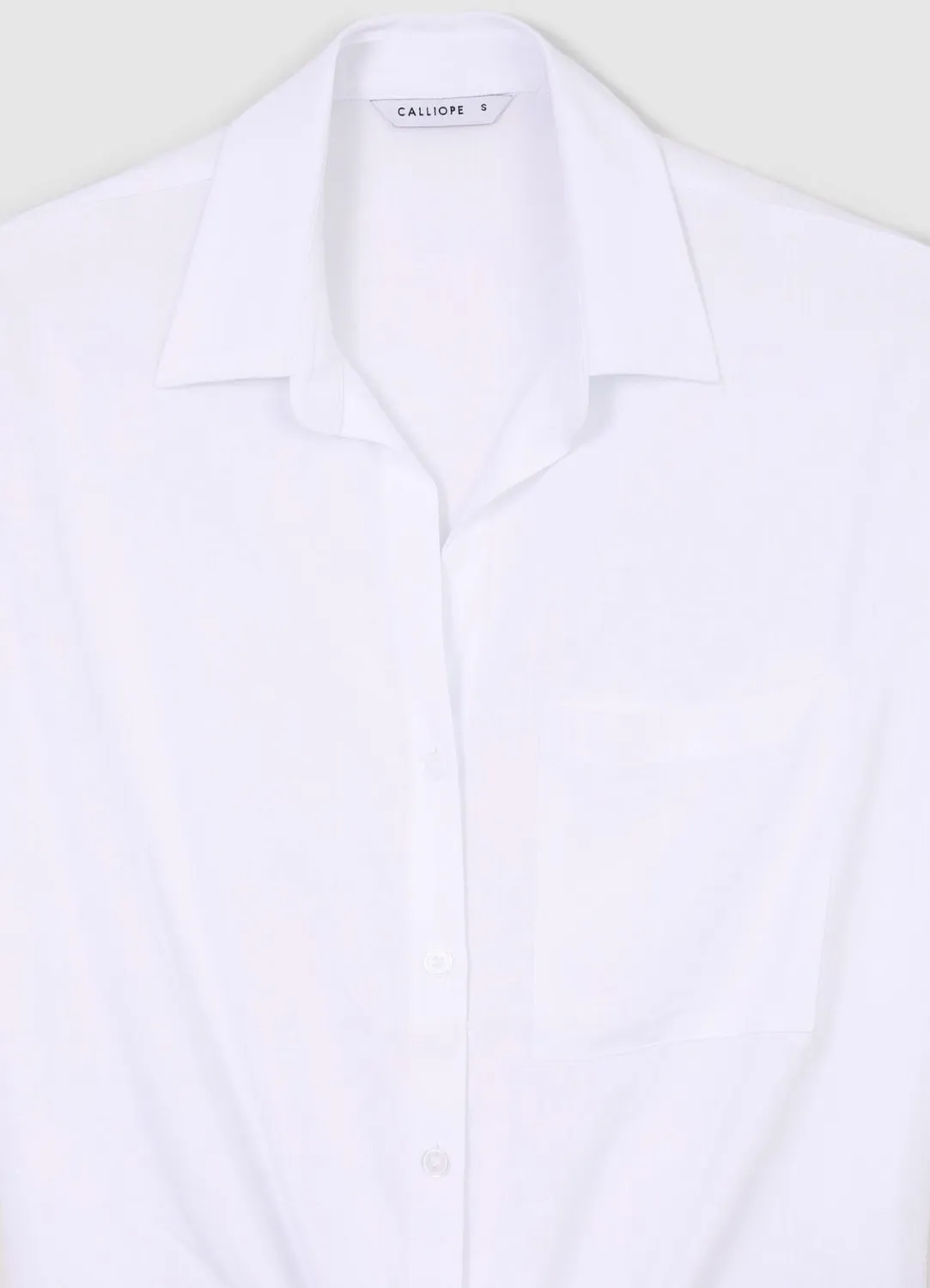 Calliope chemise femme à nœud manches courtes