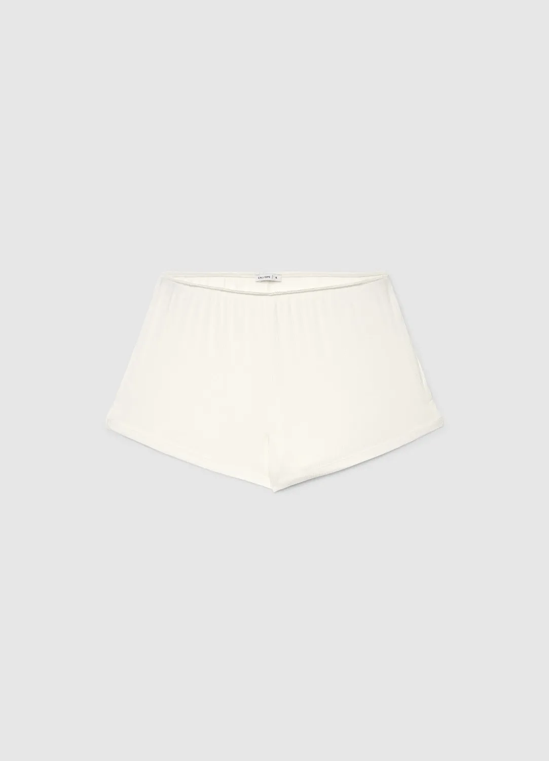 Calliope pyjama côtelé femme short dentelle