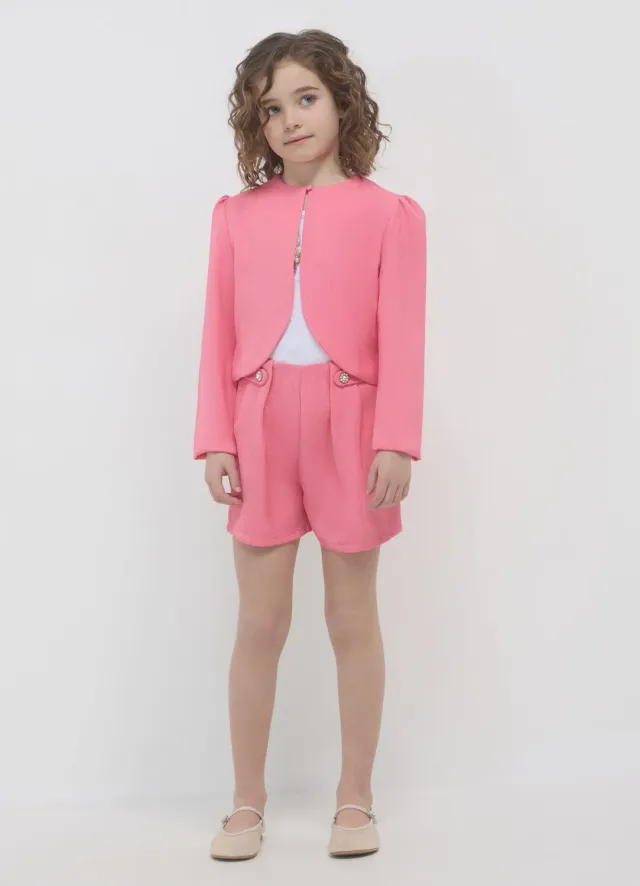 Calliope boléro fille uni bouton