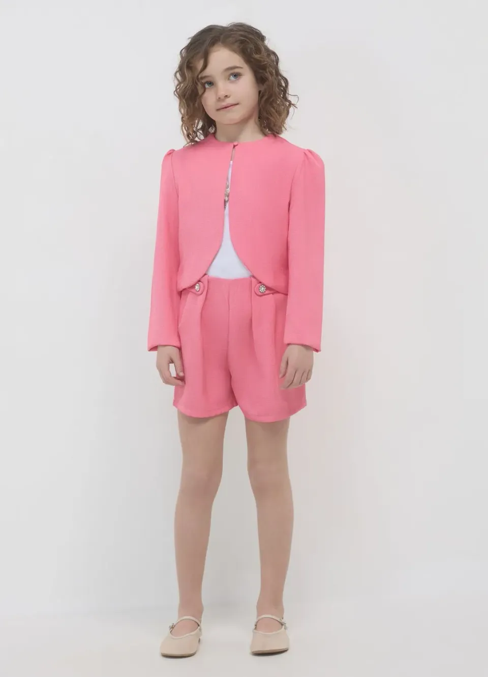 Calliope boléro fille uni bouton
