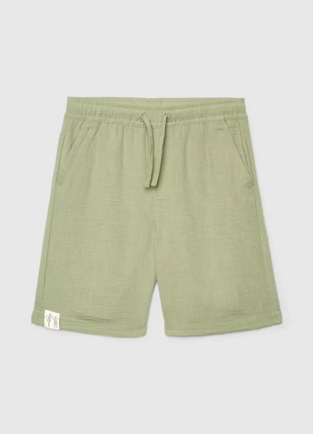 Calliope short jogger garçon cordon poches uni