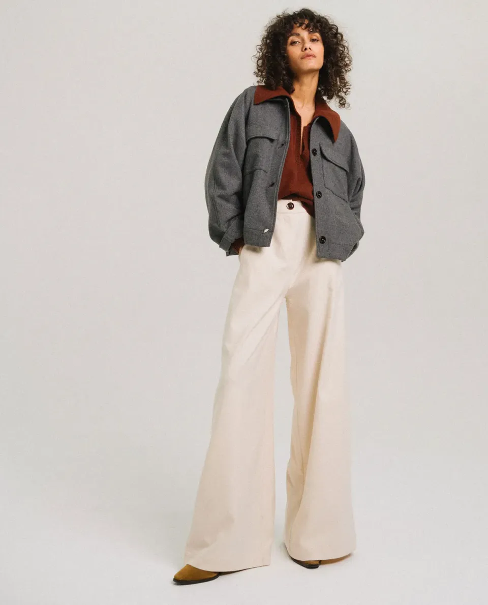 TINSELS FRED FLANELLE veste courte laine