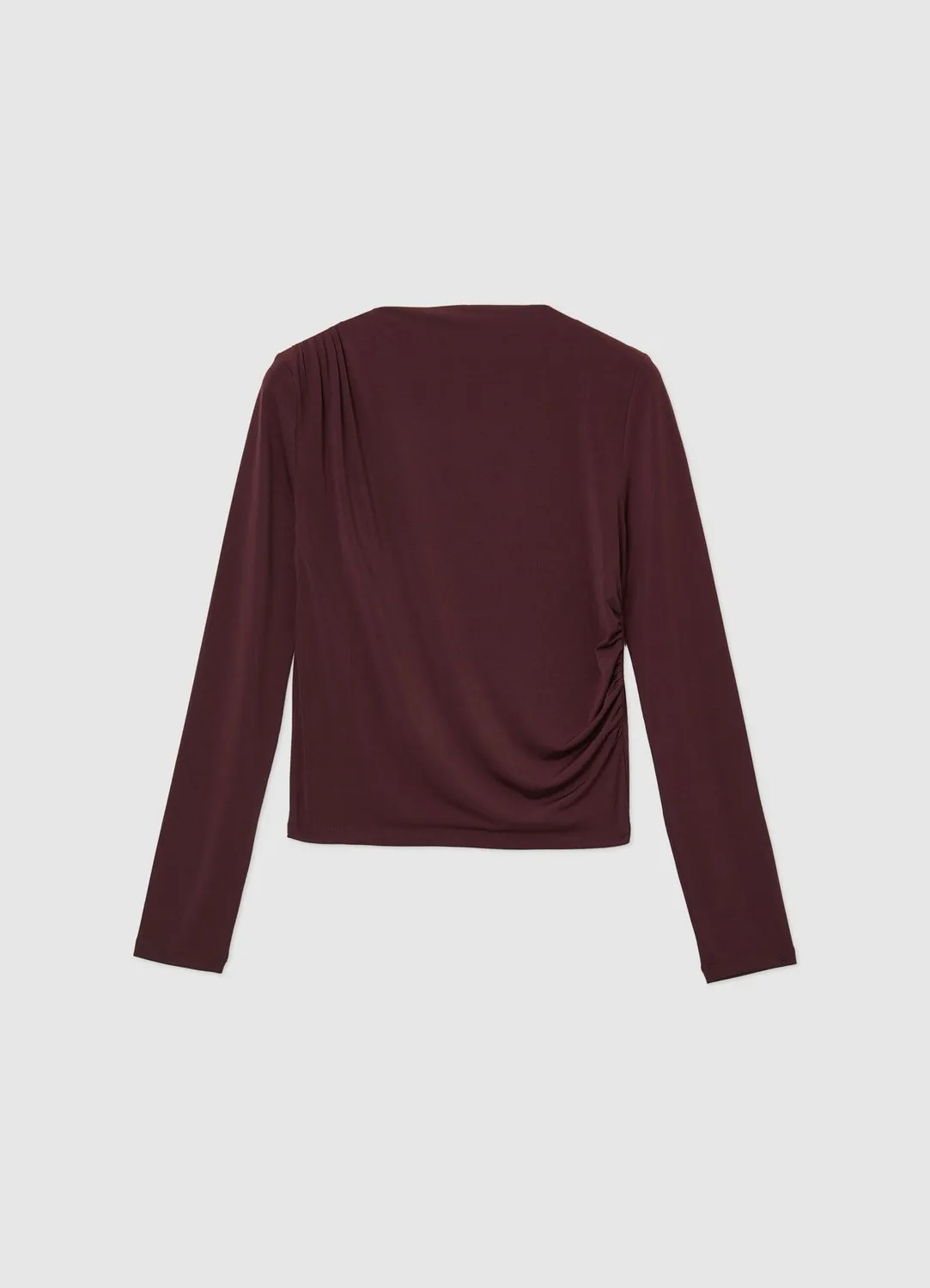 Calliope t-shirt froncé épaule manches longues