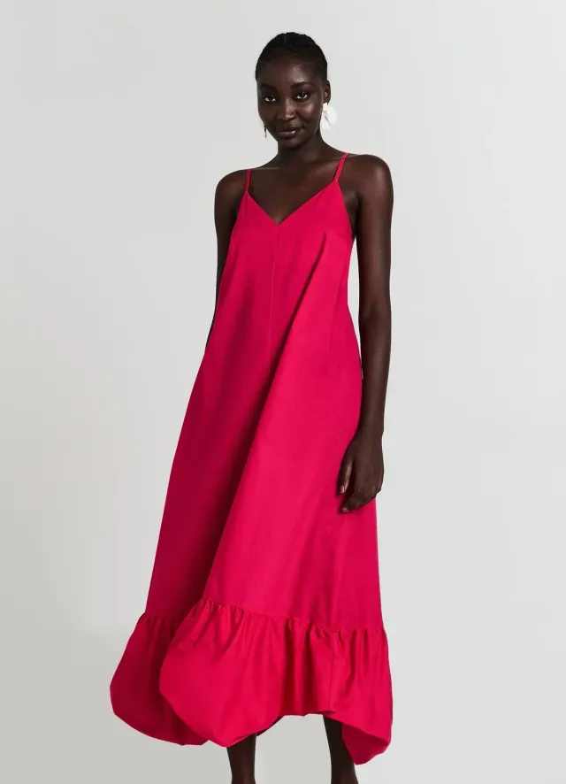 Calliope robe longue coton femme volant ballon