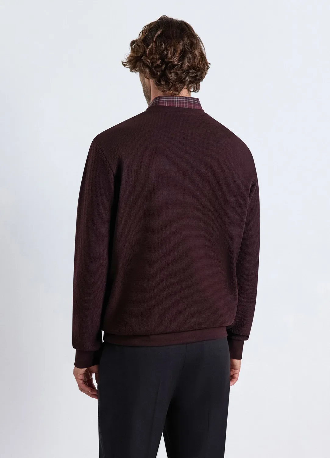 Calliope sweat col rond uni homme coton