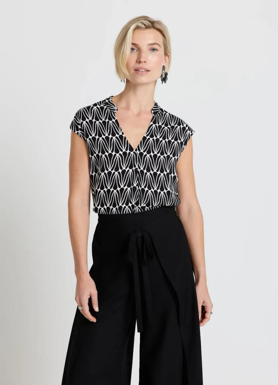 Calliope chemise femme col coréen imprimée